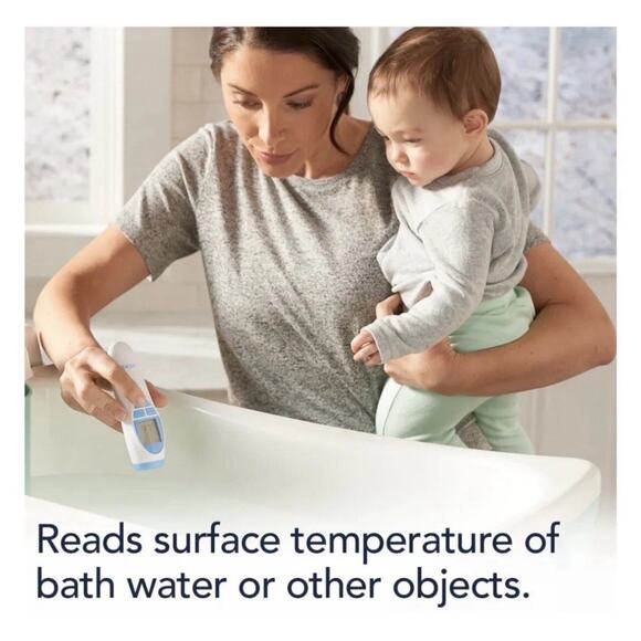 Vicks No Touch 3-in-1 Thermometer Measures Forehead Food and Bath Temperatures - Picture 6 of 6